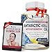 Antarctic Krill Oil – Best Pure Cold Pressed 1000mg / Serving Supplement with Extra Strength Lemon Oil, Omega 3 & Astaxanthin - 60 Beauty Pills per Bottle, 1 Month Supply for Men & Women