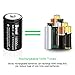 BONAI 8 Pack 10,000mAh D Rechargeable Batteries 1.2V Ni-MH High Capacity High Rate D Size Battery