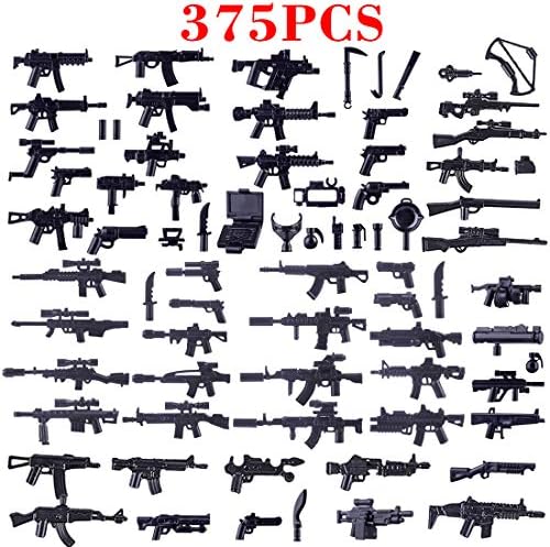 FutureShapers 375pcs.Custom Weapon Set for SWAT Team Police Soldier mini figures, adapt to the mainstream building blocks