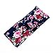 Ever Fairy 4 Pack Women Elastic Flower Printed Turban Head Wrap Headband Twisted Hair Band