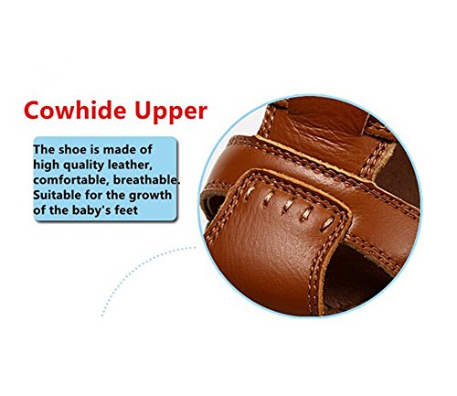 Baby Boy Fisherman Leather Closed-Toe Sandal Beach Flat Shoes (Toddler/Little Kid/Big Kid)