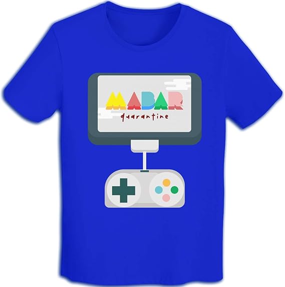 Amazon Co Jp おもしろ Tシャツ 検疫ビデオゲームのイラストを再生して家にいる 創意デザイン 柄プリント 綿100 半袖 Blue L カジュアル おしゃれ 面白いtシャツメンズ カップル ギフト 服 ファッション小物