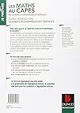 Image de Les maths au CAPES de Sciences économiques et sociales: Capes/Agrégation Sciences économiques et sociales