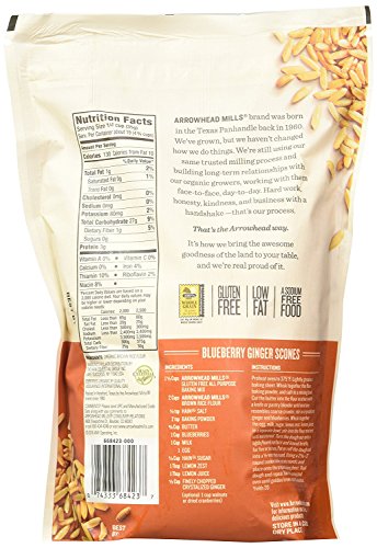 Arrowhead Mills Organic Gluten-Free Brown Rice Flour, 24 oz. (Pack of 6)