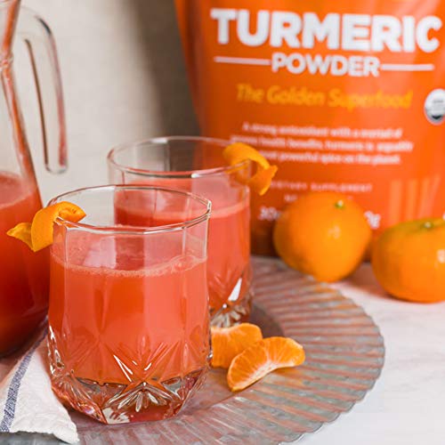 Natural Organic Turmeric Powder (30 Ounce): Natural, Vegan, Whole Food Based Curcumin Superfood Supplement. The Golden, Antioxidant Spice - Thumbnail 7
