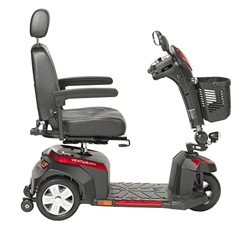 Drive Ventura Power Mobility Scooter, 3 Wheel, 18" Captains Seat & FREE Medical Utility Bag Black! - #VENTURA318CS - Thumbnail 2
