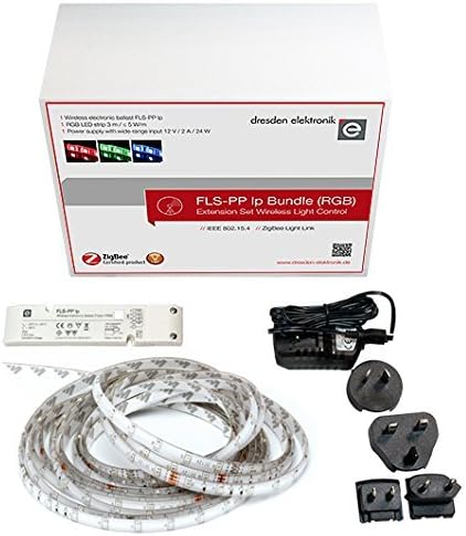 Extension Set for Smart Light Control with Wireless Ballast, 3m RGB LED Stripe, Power Supply, ZigBee Certified Product