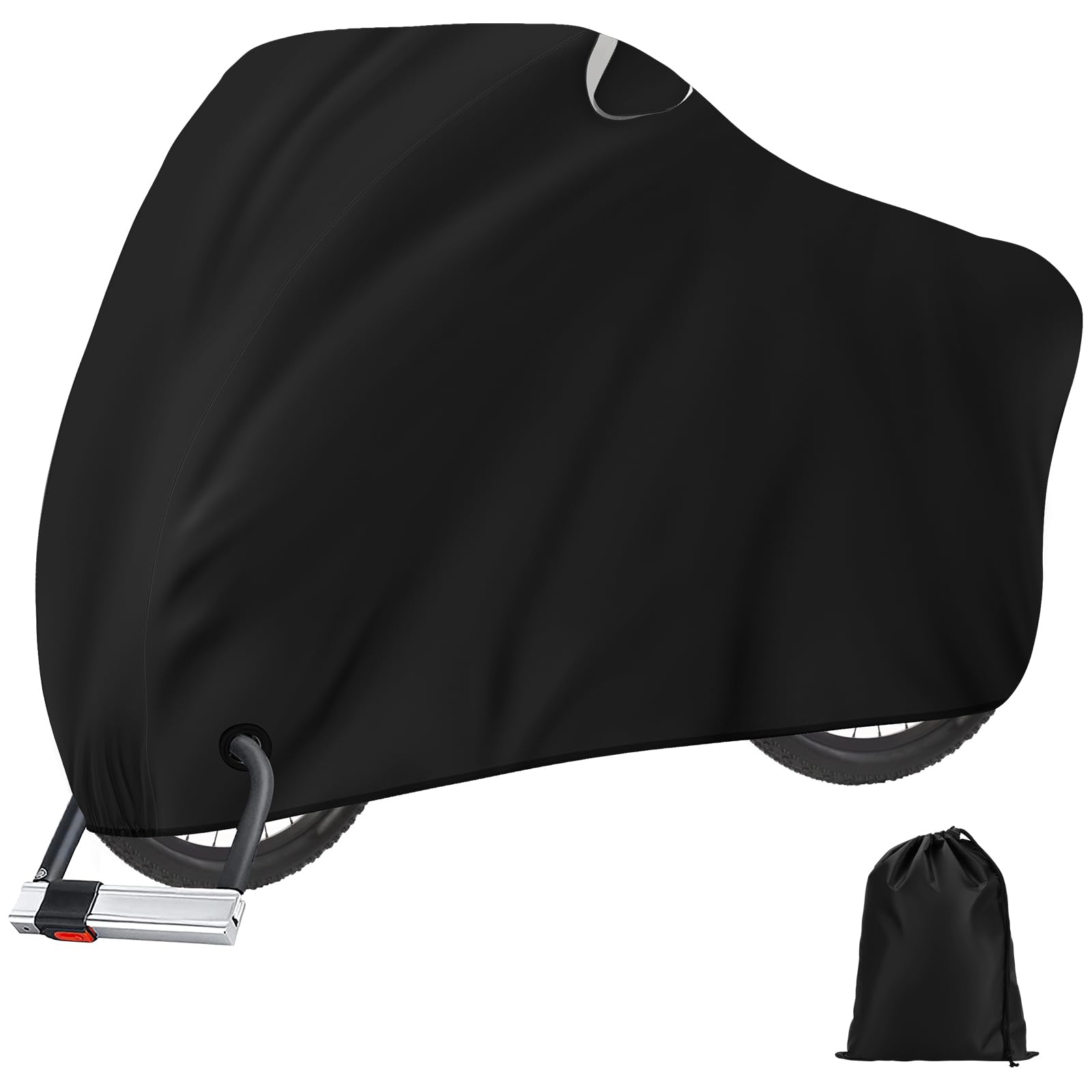 ODSPTER Bike Cover Waterproof 2 Bikes, Bike Cover For Outside Storage - 210d Oxford Waterproof Upgrade To 10000pa - Bicycle Cover Safety Lock Holes For Bike Storage Outdoor With Storage Bag