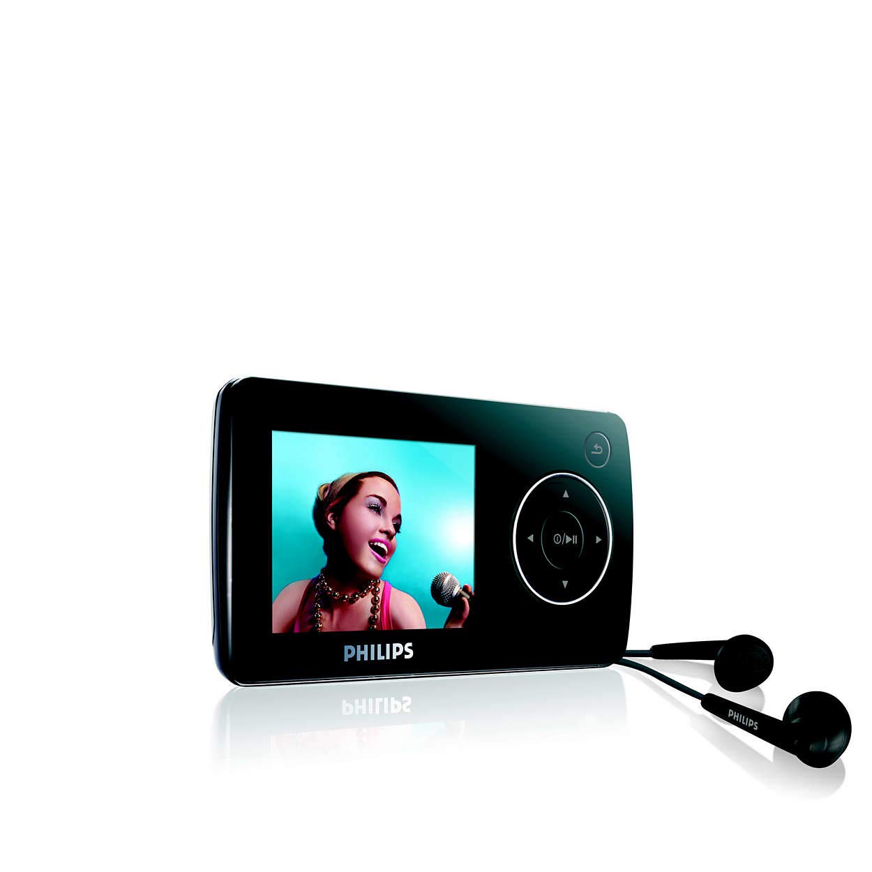 Amazon.com: Philips SA32 4 GB Flash Video MP3 Player with FM Radio and  1.8-Inch Color Screen (Black): Home Audio & Theater