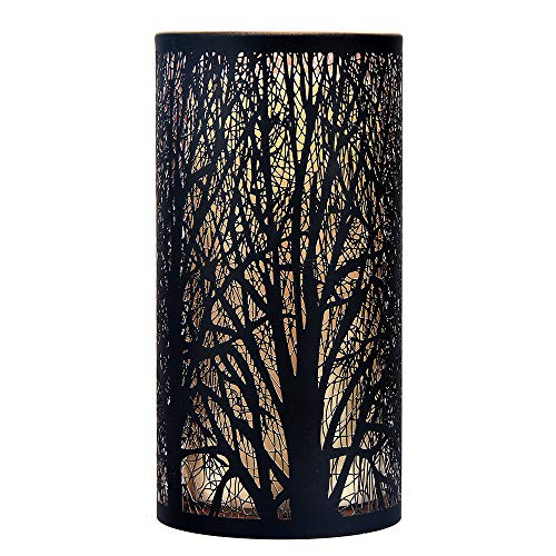 image for JIANCHUANG Flameless led Candle Light with Metal Bright Lanterns, Batt