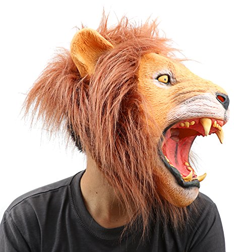 Latex Animal Head Mask Halloween Party Costume Decorations