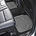 Amazon Basics 4-Piece Thick Flexible Rubber Car Floor Mat, Grey