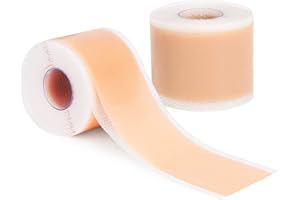 FIVEPROPY Silicone Scar Sheets (1.6”x120”Roll-3M), 1 Roll Medical Grade Washable Silicone Scar Tape, Reusable Scar Removal Sheets for C-Section, Surgery, Burn, Keloid, Acne