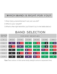 Resistance Band Set Pull Up Assist Band for Chin-ups Powerlifting Stretching Mobility Fitness Strength Training Yoga, Heavy Duty latex Exercise Band with Carry Bag and Workout Guide, Single Band&4 Set