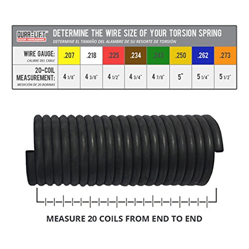 Dura Lift 243 X 1 75 X 38 Torsion Garage Door Spring Green