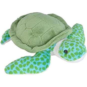 Wild Republic Sea Turtle Plush, Stuffed Animal, Plush Toy, Gifts for Kids, Sea Critters, 8