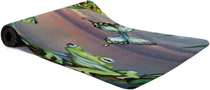 Amazon.com : CHARMHOME Print Yoga Mat Cartoon Butterfly ...