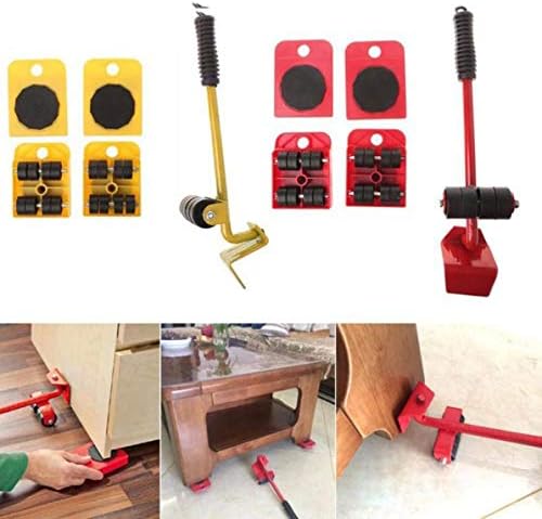 Corneliaa Furniture Lifter Easy Moving Sliders 5 Packs Mover Tool Set Heavy Furniture Appliance Moving & Lifting System