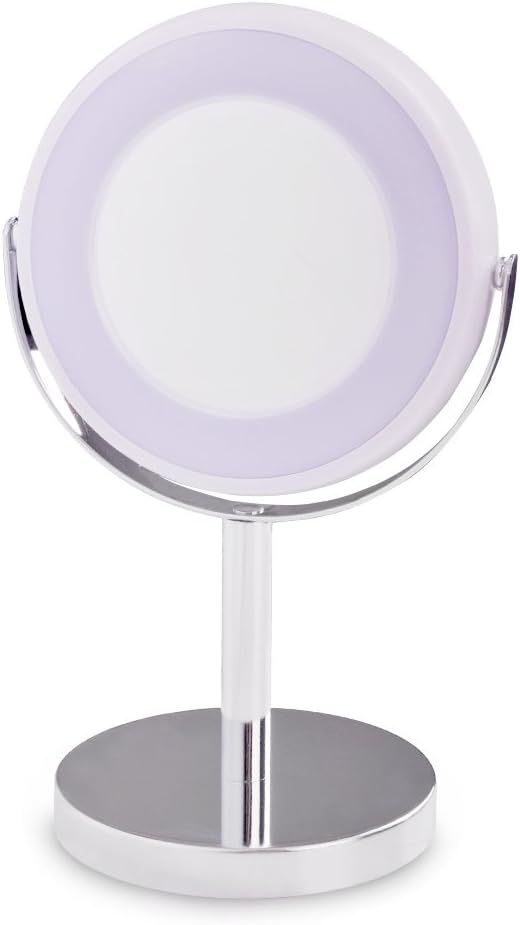 MiniSun – Moderno espejo lupa para baño, luminoso LED y ajustable - en