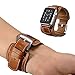Watch Band Compatible with Apple Watch ultra 49mm Band Watch Series 8 7 45mm Band Fit 7.5'-9.8' Apple Watch 44mm Series 6 SE2 SE 5 4 Watch 42mm Series 3 2 1 Leather Band with Buckle Cuff iWatch Band