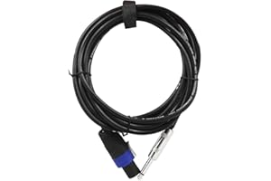 Rockville RCTS1610 10' 16 AWG 1/4" TS to Speakon Speaker Cable 100-Percentage Copper