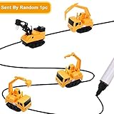 YoCosii Inductive Truck Toy Follow Drawn Black Line Inductive Engineering Vehicle Inductive Toy for Kids 1pc (Sent by Random)