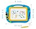 Magnetic Magna Doodle Drawing Board For Kids - Colorful Sketch Erasable Tablet Education Writing Pad With 2 Magnet Shapes - Gift for Little Girls Boys Kids Children Travel Size (Blue)