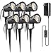 ZUCKEO 5W LED Low Voltage Landscape Lights 12V 24V Garden Light Transformer, IP65 Waterproof Landscape Lighting COB Outdoor Decorative Spotlight for Patio Garden Pathway Warm White (6 Pack)