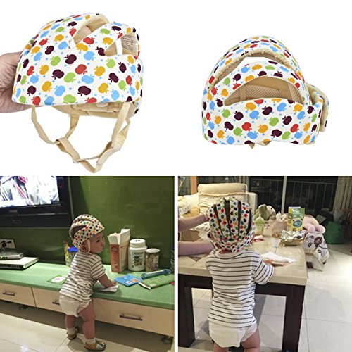 Adjustable Baby Infant Head Helmet and Crawling Knee Pads