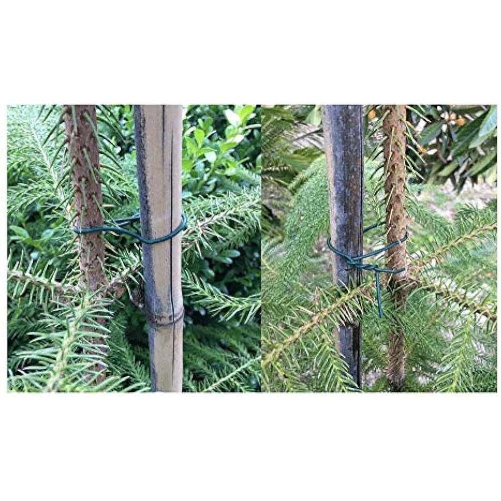 100 Feet Garden Wire Heavy Duty Green Coated Plant Twist