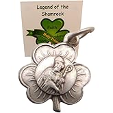 Westmon Works St Patrick Pendant Charm Irish Set with Patron Saint of Ireland Jewelry Pack with Tiny Medal Legend of the Shamrock Trinity Holy Card