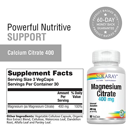 Solaray Magnesium Citrate 400mg - Image 2