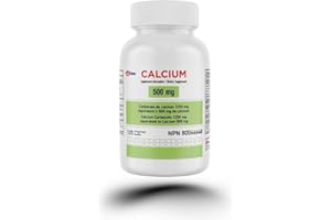 CellChem Calcium Carbonate Tablets 500 mg – Bone & Teeth Health Supplement – 125 Tablets – Supports Bone Strength & Daily Int