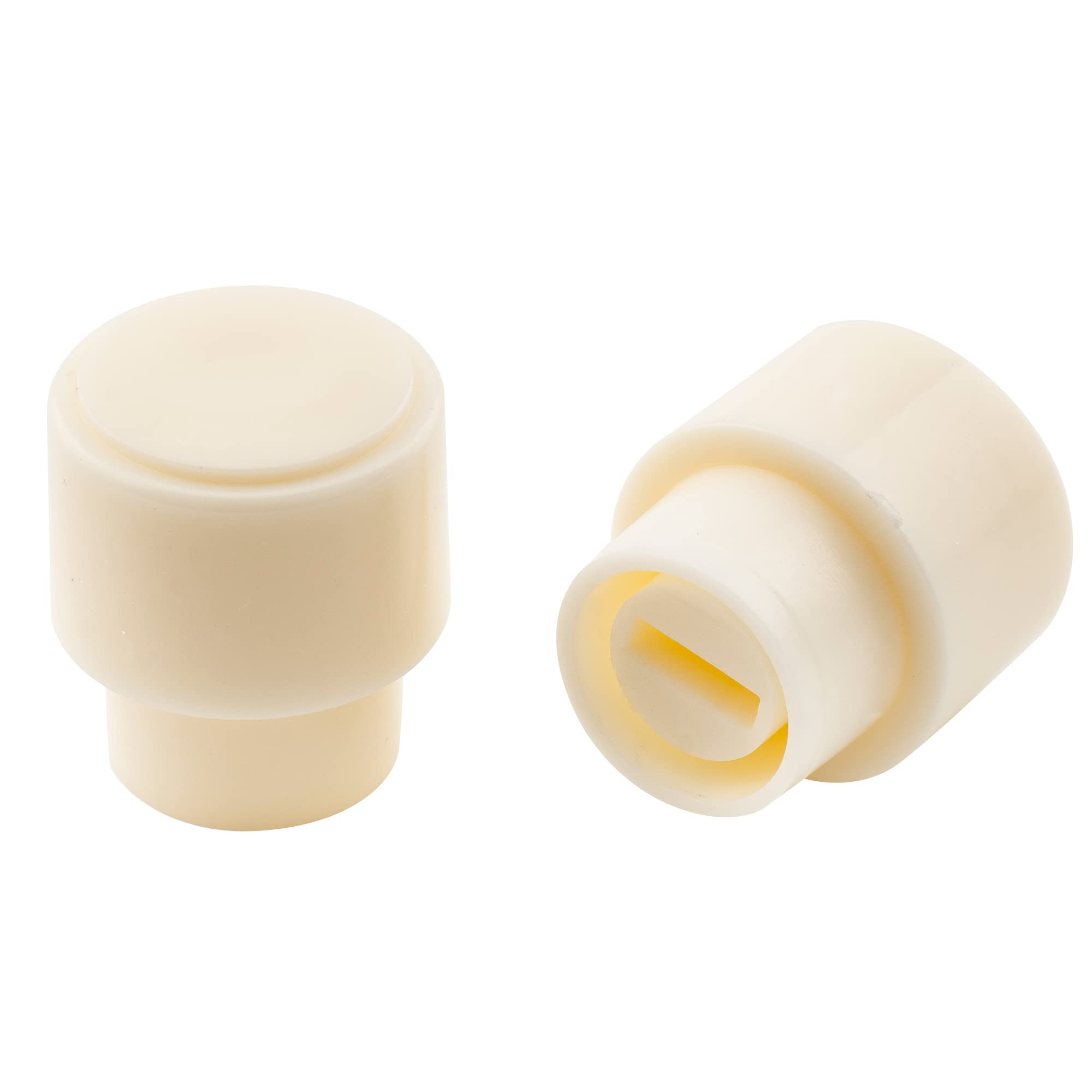 Musiclily Pro Inch Size Guitar Telecaster Barrel Switch Tips 3-Way Pickup Selector Switch Knobs for USA Fender Tele Style, Aged White (Set of 2)