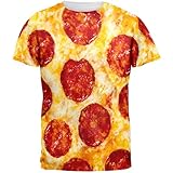 Pepperoni Pizza Costume All Over Adult T-Shirt