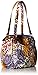 Vera Bradley Women's Cotton Glenna Satchel Purse, Painted Feathers, One Size