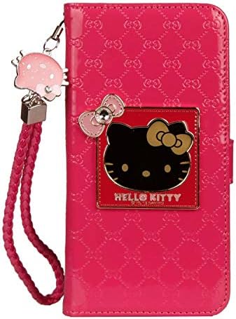 (AWCKTIPMXHPK) 3D Mirror Hello Kitty Leather Wallet Case for iPhone Xs MAX (2018/6.5 in)- Retail Packaging