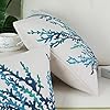CaliTime-Canvas-Throw-Pillow-Cover-Shell-for-Couch-Sofa-Home-Decoration-Aquarelle-Painting-Print-18-X-18-Inches-Sea-Coral-Tree-Blue-Teal CaliTime Canvas Throw Pillow Cover Shell for Couch Sofa Home Decoration Aquarelle Painting Print 18 X 18 Inches Sea…