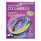 Avery CD Stomper Matte White CD Labels 98108, Pack