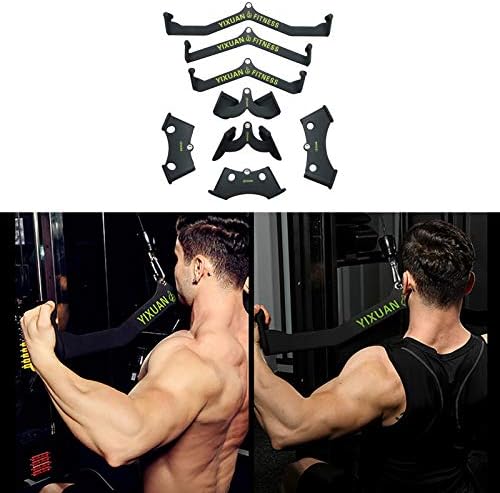 Trisepプレスダウンバーlatプルダウンバーハンドルケーブルマシンの取り付け 激安通販 簡単に背中の筋肉を造る 8セット 上腕二頭筋のカールトロセープラトルプルダウンバー背面強度トレーニングハンドルグリップ演習