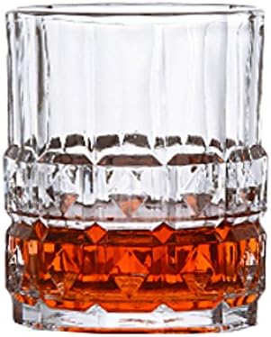 Lanburch 2PCS Old Fashioned Distinctive Clear Beer Glass Beer Mug Scotch/Whiskey Glass Wine Cup A6