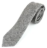 Men's Wool Knit Skinny Necktie Tie - 2 1/2