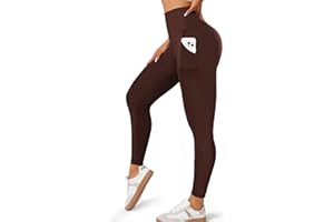 MOREFEEL Leggings with Pockets for Women, High Waisted Tummy Control Workout Hip Lift Yoga Pants Activewear