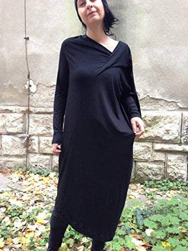 black tunic dress plus size
