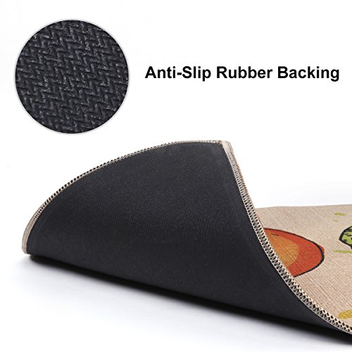 4 LEEVAN+Microfiber+Non+Skid+Washable+Floormat