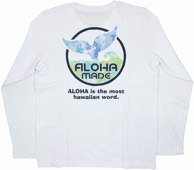 Amazon レディース 長袖 Tシャツ Aloha Made アロハメイド ロンt サーフブランド レディース ホワイト ハワイアン ハワイ サーフ 4ma2lt122wht M Tシャツ カットソー 通販