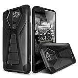 LG K8 V (2016) Case, TJS® Dual Layer Hybrid Shock Absorbing Impact Resist Rugged Drop Protection Case Cover with Kickstand with Silicone Inner Layer For LG K8 V / LG VS500 (Black/Black)