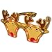 Bits and Pieces-LED Light-Up Novelty Christmas Glasses-Reindeer and Wreath-Party