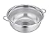 TeamFar Colander, 3qt Colander Strainer Stainless Steel, Solid Handle & Elevation Base, Micro-perforated & Dishwasher Safe