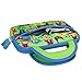 Evecase All-New Fire 7 Kids Edition Tablet Sleeve, Cute Animal Themed Neoprene Travel Carrying Slim Sleeve Case Bag w/Dual Handle and Accessory Pocket - Green w/Blue Trim